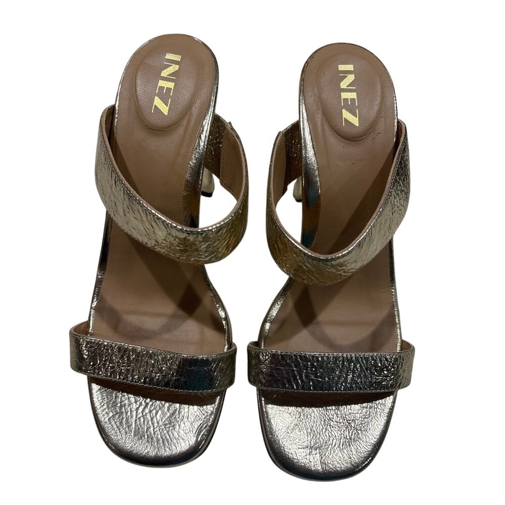Lulu Gold Metallic sandals by INEZ
Size 6